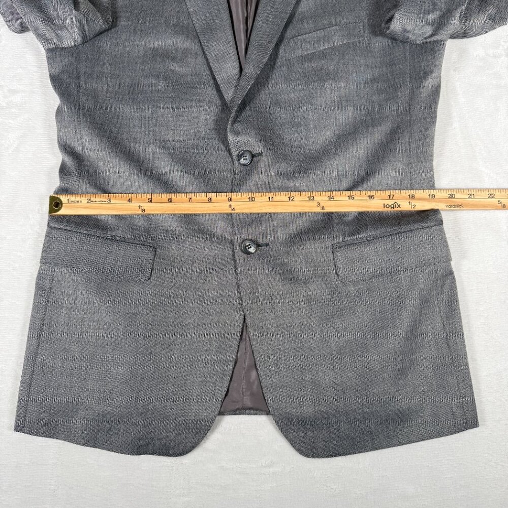 Z Zegna Blazer Men Size 50R Gray Wool Blend City 2-Button Jacket Made Mexico EUC - Picture 4 of 11
